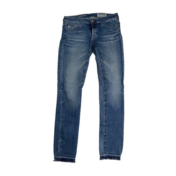 Adriano Goldschmied The‎ Legging Super Skinny Jeans Raw Hem Size 25 - Picture 1 of 10